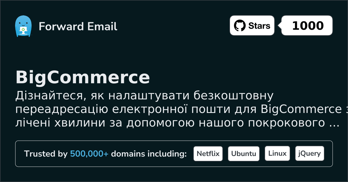 Як налаштувати електронну пошту за допомогою BigCommerce