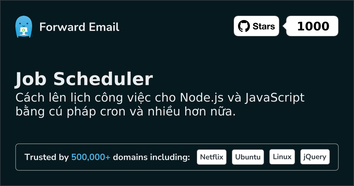 Trình lập lịch công việc Node.js