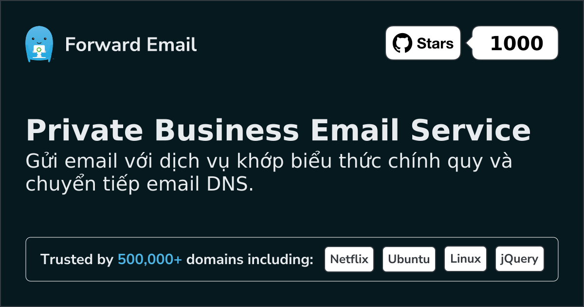 Biểu thức chính quy chuyển tiếp email cho tên miền tùy chỉnh