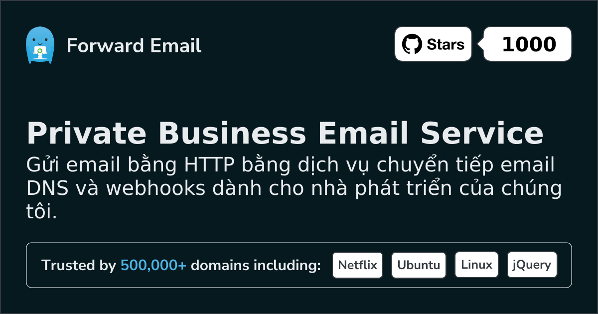 Webhooks email miễn phí dành cho nhà phát triển và tên miền tùy chỉnh