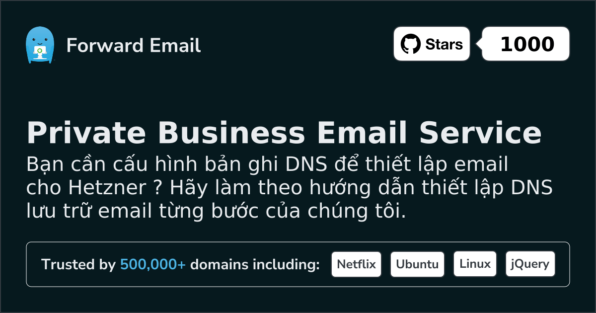Cách thiết lập Email với Hetzner