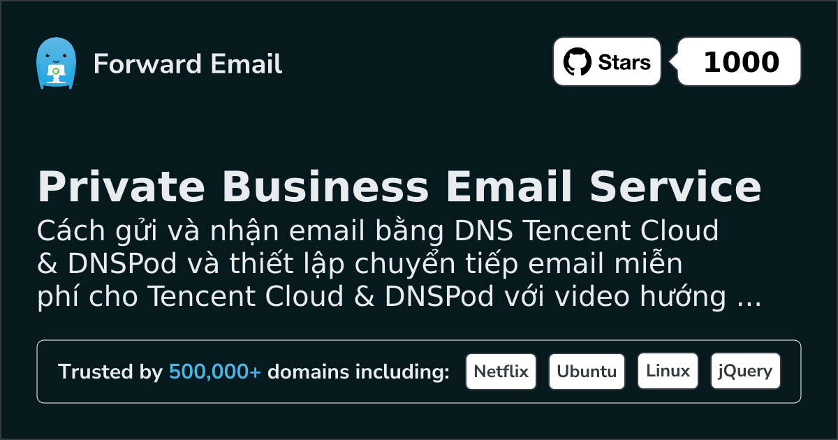 Cách thiết lập Email với Tencent Cloud & DNSPod