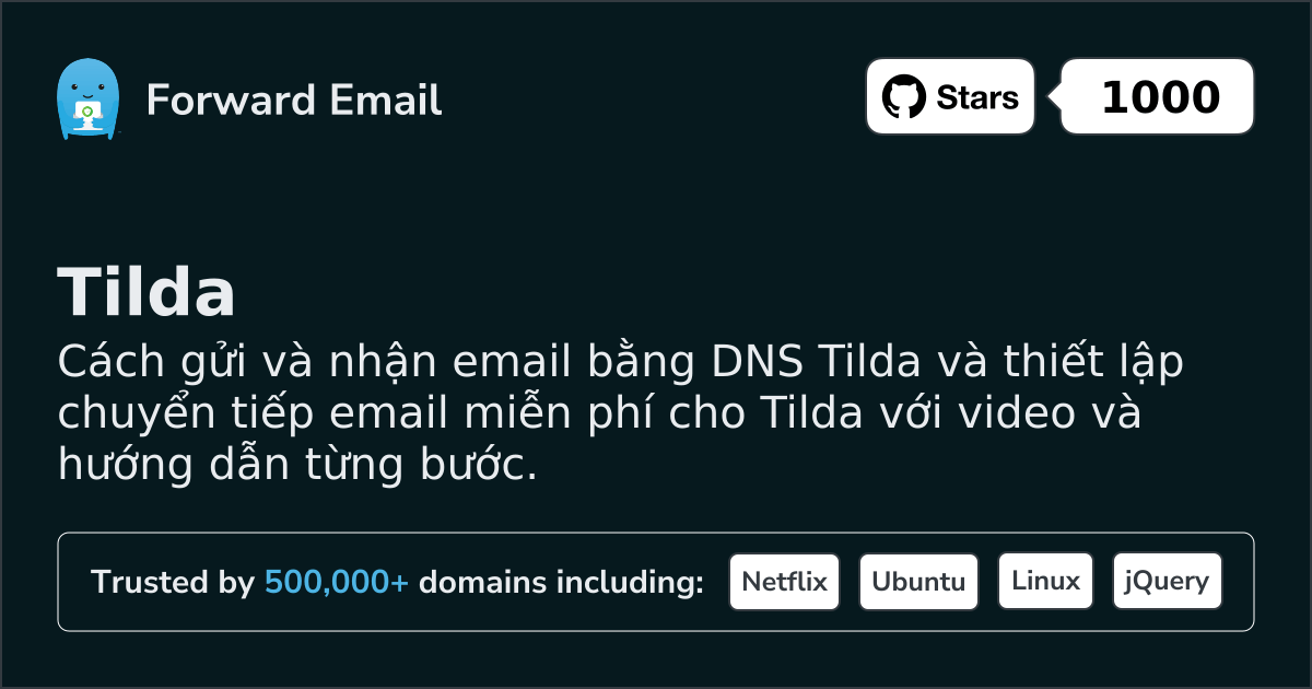 Cách thiết lập Email với Tilda