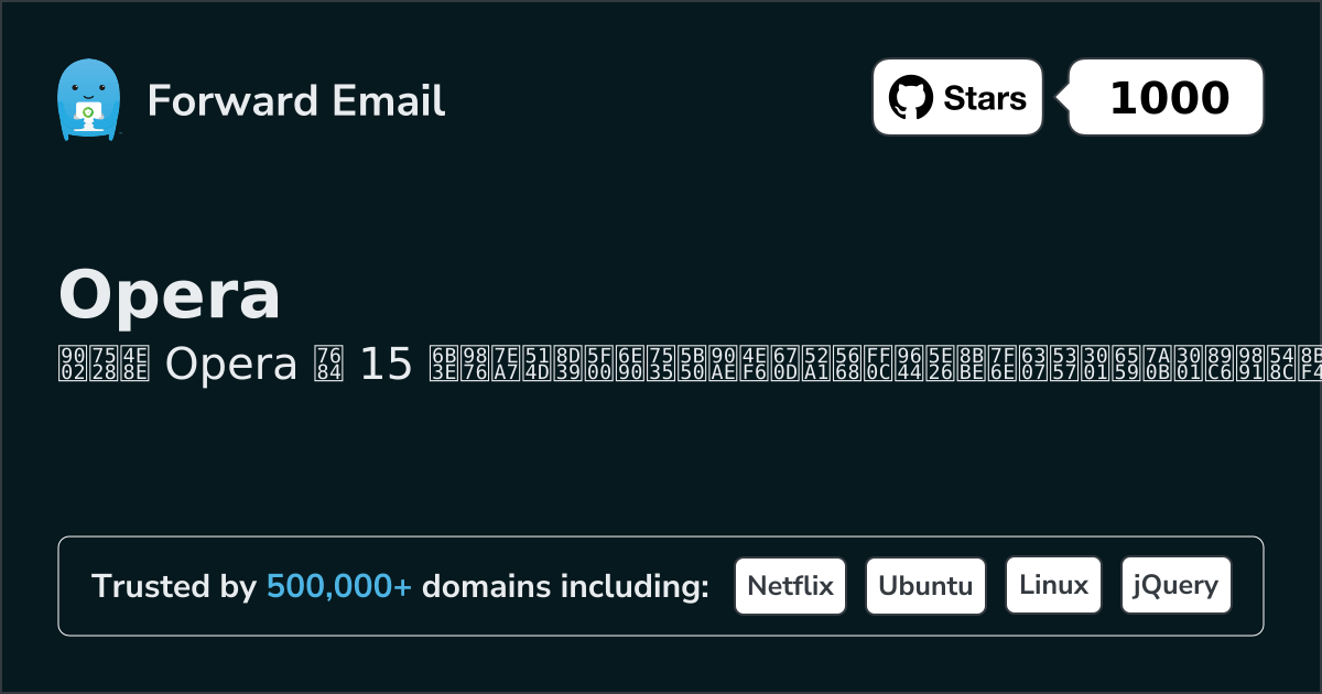 15 Top Open Source Email Servers for Opera in 2026